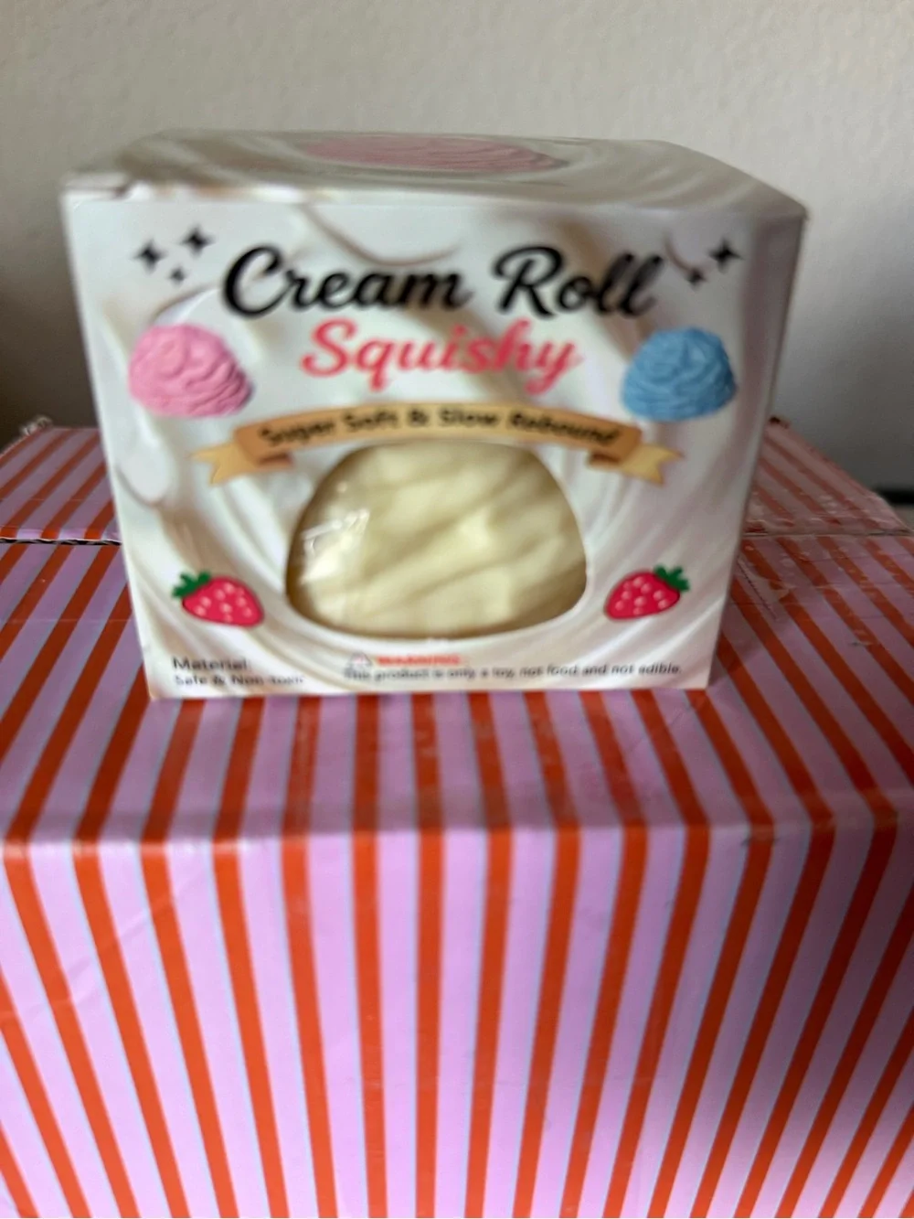 🩷🩷Cream Roll Squishy Stress Toy - Cream Color☁️☁️